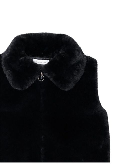 Black sleeveless girl's jacket Manila Grace | M2899W25/SUNERO